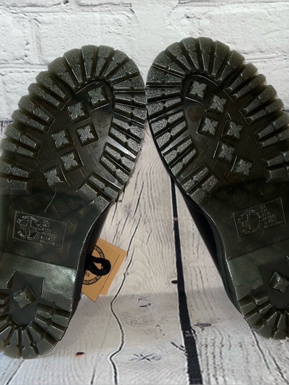 NWT Dr. Martens 1461 Vegan Mono Felix Platform Black Shoes Size 8 - Picture 7 of 12